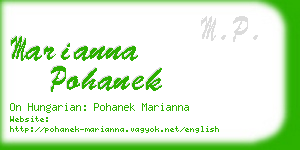 marianna pohanek business card